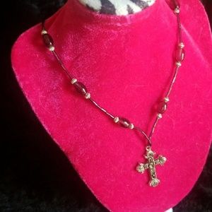 Necklace with  Earrings  handmade